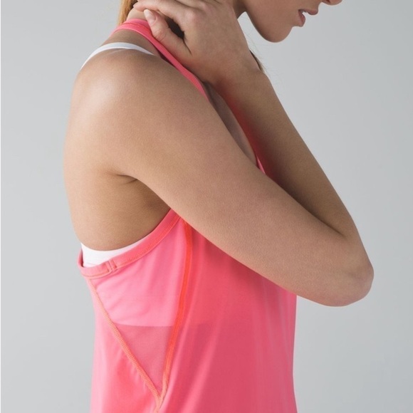 Lululemon - Bright Pink Racerback Fast Lane Singlet - Picture 5 of 11